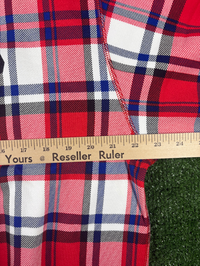 Bape London Plaid Check RLX Crewneck Sweater Size Large