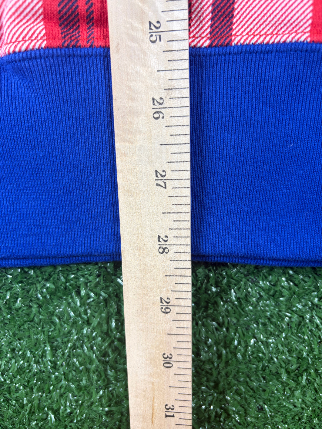 Bape London Plaid Check RLX Crewneck Sweater Size XXL