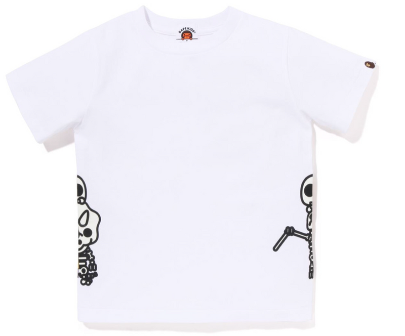 Bape Kids Glow In The Dark Dinosaur Tee White Size 140