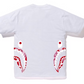 Bape Kids ABC Camo Side Shark Tee White x Pink Size 140 K