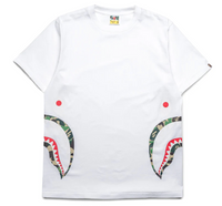 Bape Kids ABC Camo Side Shark Tee White x Green Size 140 K