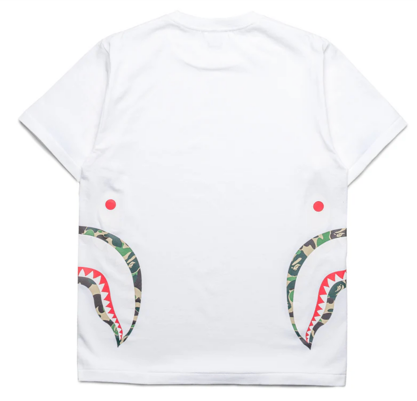 Bape Kids ABC Camo Side Shark Tee White x Green Size 140 K