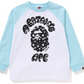 Bape Kids x Chocomoo College L/S Tee Blue White Size 140 K