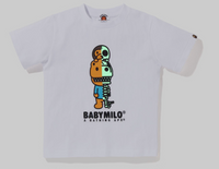 Bape Kids Glow In The Dark Rex Bone Tee White Size 140 K