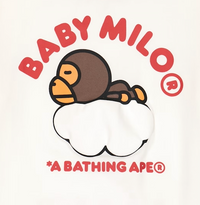 Bape Kids Baby Milo Sleep On Cloud L/S Tee White Size 140 K