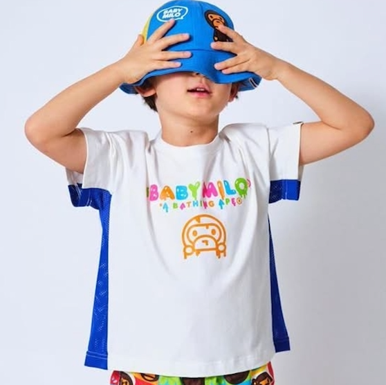 Bape Kids Baby Milo Loose Fit Tee White Size 140 K