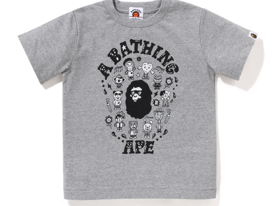 Bape Kids x Chocomoo Tee Pake Set Grey Size 140 K