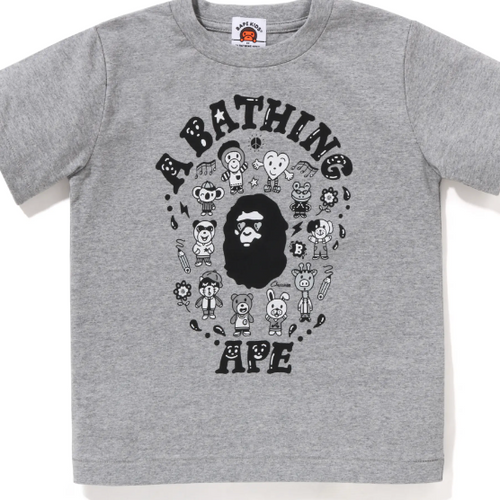 Bape Kids x Chocomoo Tee Pake Set Grey Size 140 K