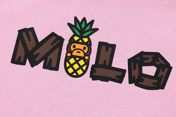 Bape Kids Baby Milo Pineapple Tee Pink Size 140 K