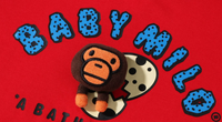 Bape Kids Baby Milo Plush Doll In An Egg Tee Red Size 140 K