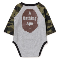 Bape Kids 1st Camo Grey & Green Bodysuit 7 - 12 Months