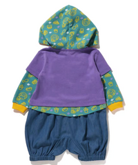 Bape Kids Baby Milo Junk Food Purple Bodysuit Size 70