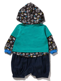 Bape Kids Baby Milo Junk Food Layered Romper In Green Size 70