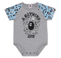 Bape Kids X Chocomoo Milo Friends Grey Bodysuit Size 80