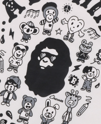 Bape Kids X Chocomoo Milo Friends Grey Bodysuit Size 80