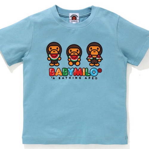 Bape Kids Baby Milo Watermelon Summer Tee Blue Size 140 K