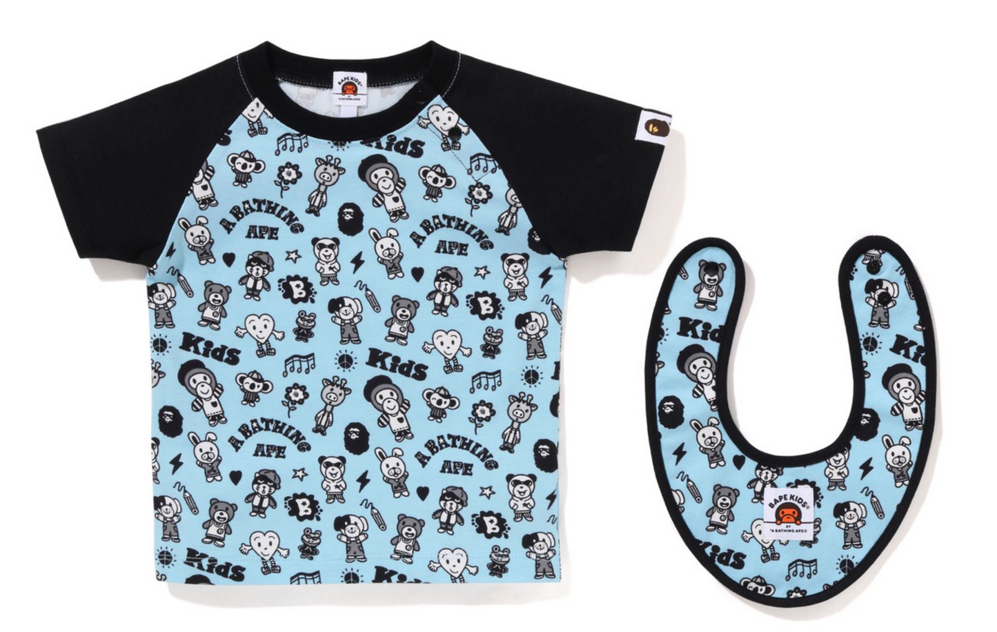Bape Kids X Chocomoo Milo Friends Blue Gift Set Size 80
