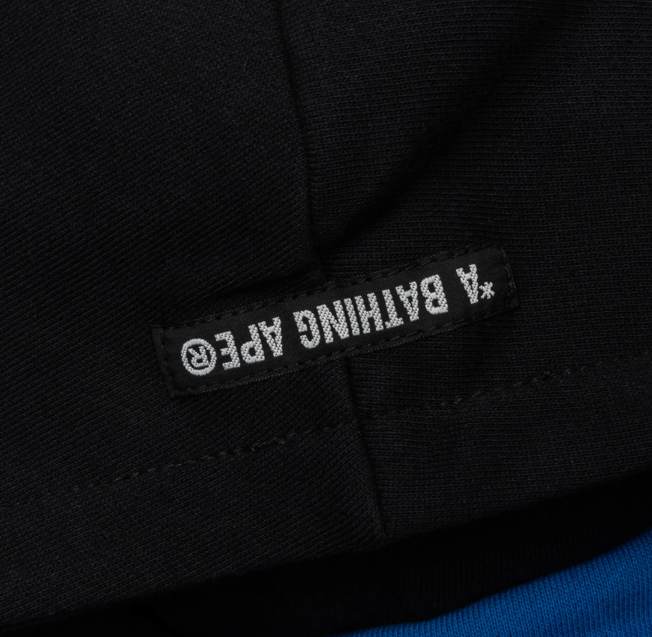 Bape Kids Bape Logo Layered Baseball Sweatshirt Blue Size 140 K