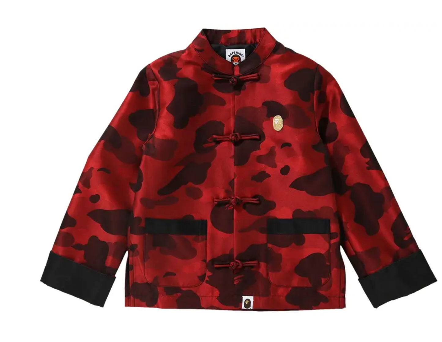 Bape Kids Color Camo Chinese Jacket Red Size 140 K