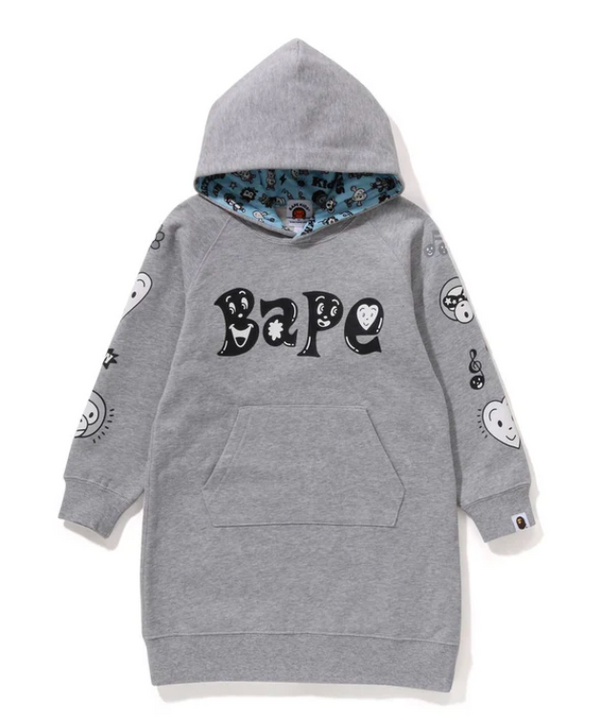 Bape Kids x Chocomoo Hoodie One Piece Grey Size 140 K