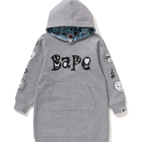 Bape Kids x Chocomoo Hoodie One Piece Grey Size 140 K