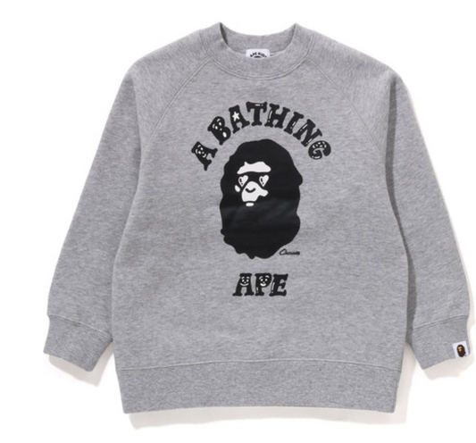 Bape Kids x Chocomoo College Crewneck Grey Size 140 K