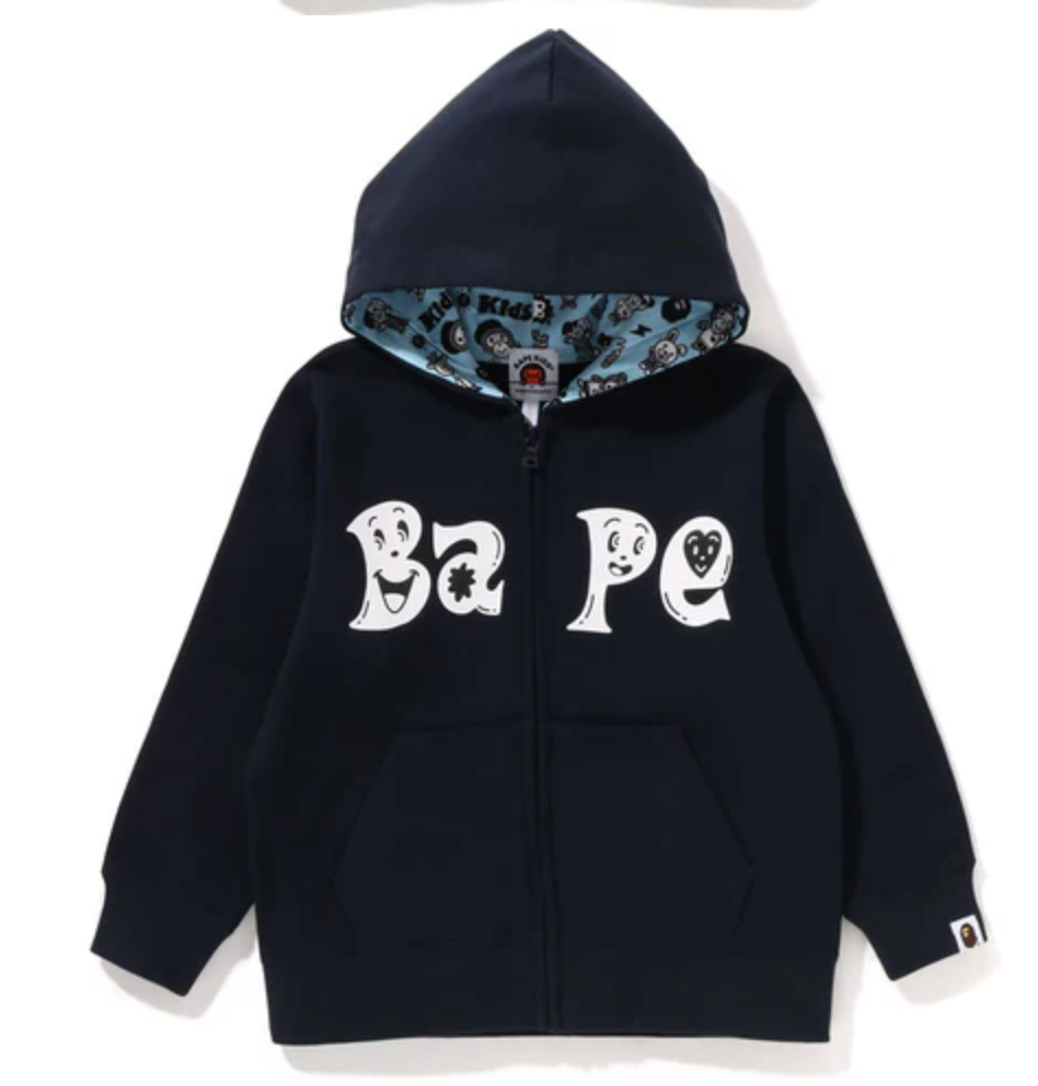 Bape Kids x Chocomoo Zip Hoodie Navy Size 140 K