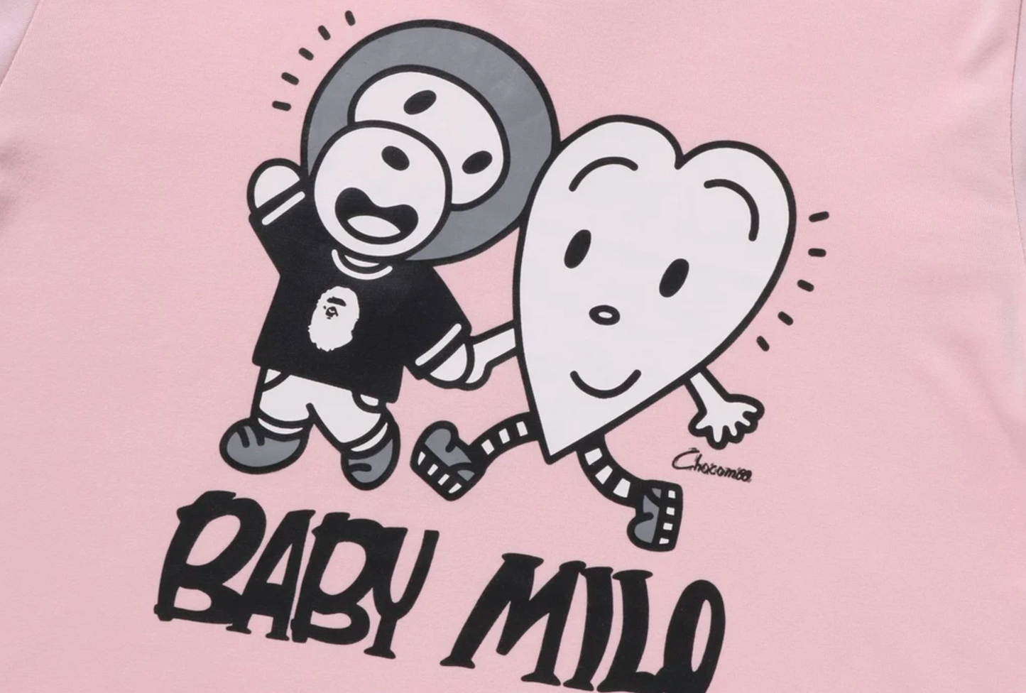 Bape Kids X Chocomoo Milo Friends Layered Pink L/S Tee Size 90