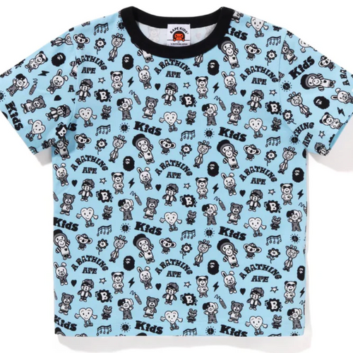 Bape Kids X Chocomoo Milo Friends Blue Tee Size 100