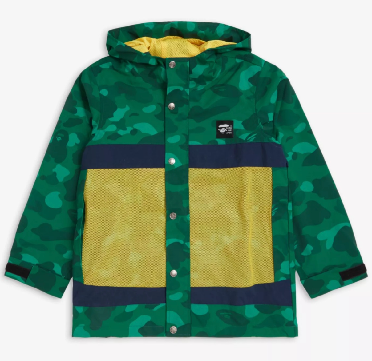 Bape Kids Color Camo Hoodie Jacket Jr Green Size 150 K