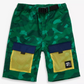 Bape Kids Color Camo Mesh Pocket Shorts Jr Green Size 150 K