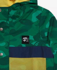 Bape Kids Color Camo Hoodie Jacket Jr Green Size 160 K