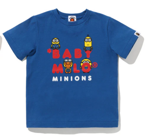 Bape Kids x Minions Baby Milo Tee Blue Size 130 K