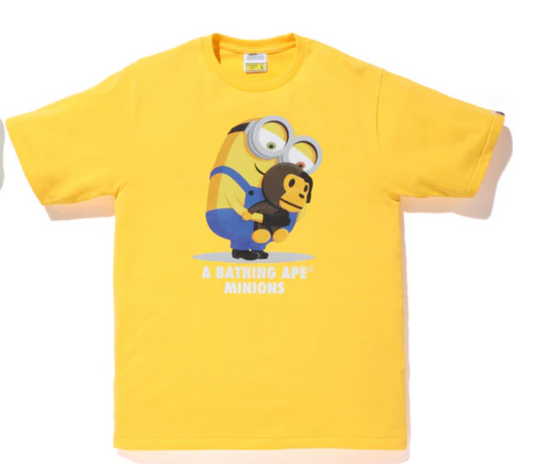 Bape Kids x Minions Bob Tee Yellow Size 110 K