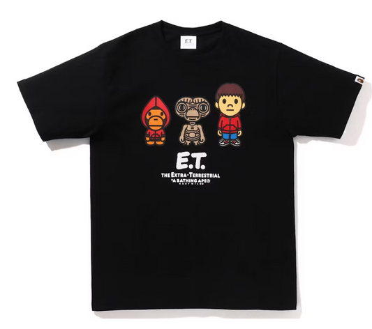Bape Kids x E.T. Baby Milo Tee Black Size 130 K