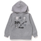 Bape Kids X Chocomoo Grey Full Zip Hoodie Size 90