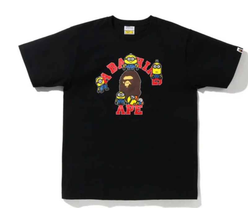 Bape Kids x Minions College Tee Black Size 110 K