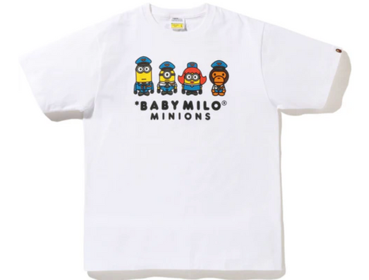 Bape Kids x Minions Baby Milo 06 Tee White Size 130 K