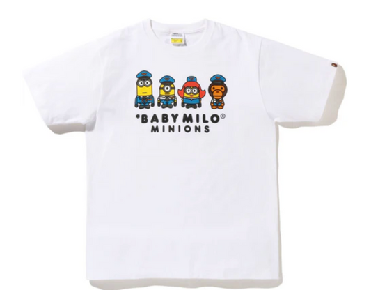 Bape Kids x Minions Baby Milo 06 Tee White Size 110 K