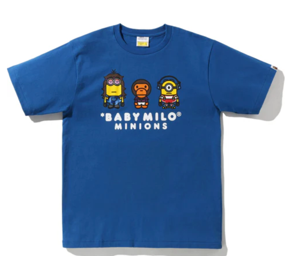 Bape Kids x Minions Baby Milo 02 Tee Blue Size 100 K