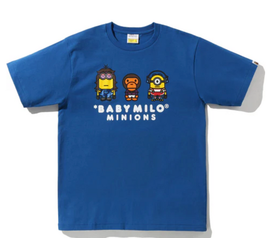 Bape Kids x Minions Baby Milo 02 Tee Blue Size 100 K