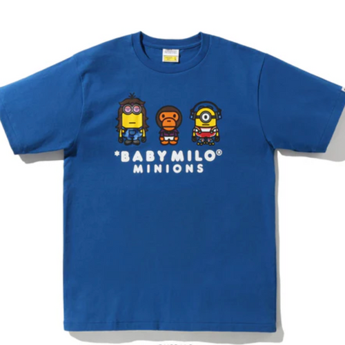 Bape Kids x Minions Baby Milo 02 Tee Blue Size 120 K