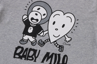 Bape Kids x Chocomoo Milo Friends Layered L/S Tee Grey Size 120 K