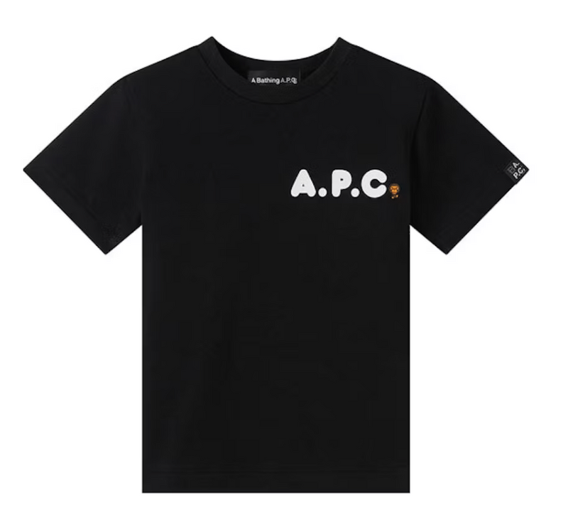 Bape Kids x A.P.C. Milo On APC Tee Black Size 120 K