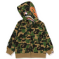 Bape Kids ABC Green Camo Shark Pullover Hoodie Size 90