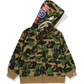 Bape Kids ABC Green Camo Shark Pullover Hoodie Size 90