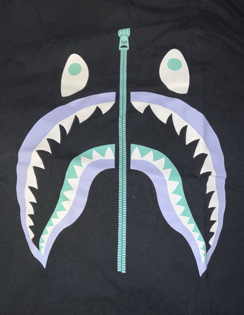 Bape Kids Glow In The Dark Tee Black Size 120 K