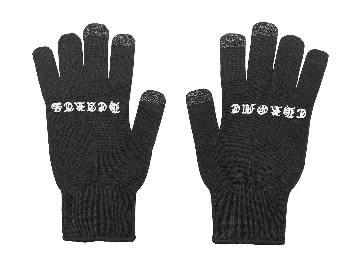 Chrome Hearts Script Cross Logo Work Gloves Size Large