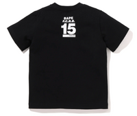 Bape Kids 15th Ann. x FCRB ABC Camo Emblem Print Tee Black Size 130 K