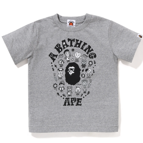 Bape Kids x Chocomoo Tee Pake Set Grey Size 130 K